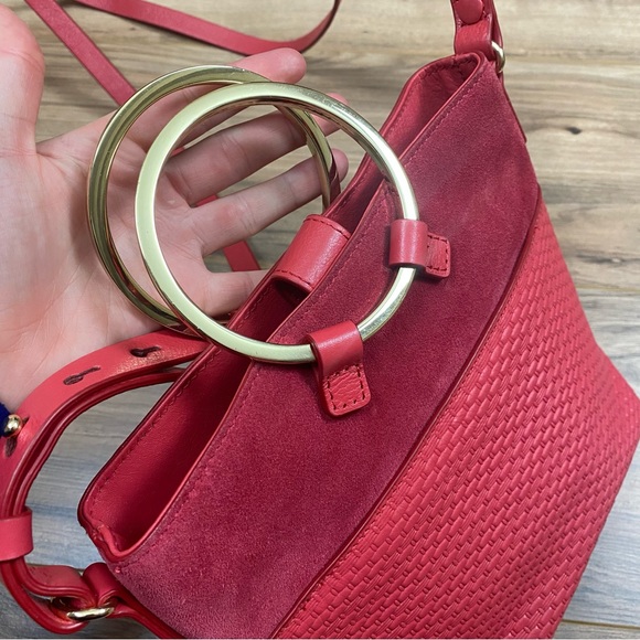 Halston Crossbody‎ Weave Purse - Picture 10 of 15